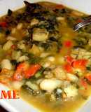 Potaje de bacalao con acelgas y alubias