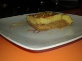 Tarta de flan y galleta