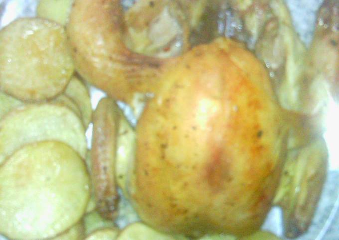 Foto principal de Picantón al horno con patatas