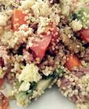 Ensalada de cuscus con kiwi y nueces