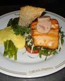 Salmón rosado a lo Mario