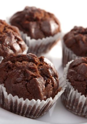 Una foto de Magdalenas con chocolate
