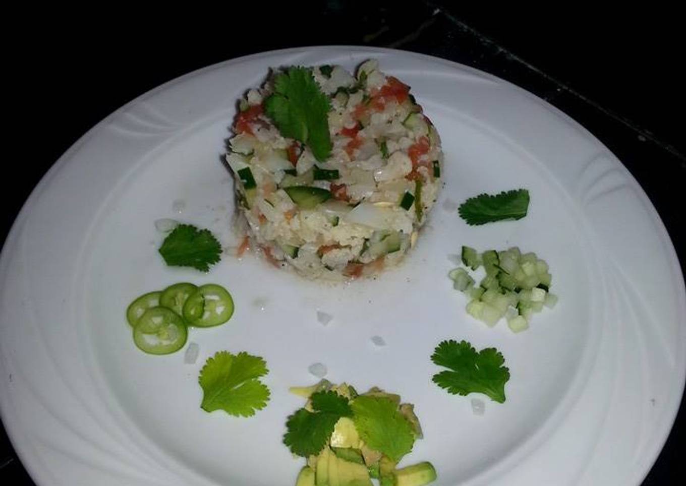 Ceviche de coliflor