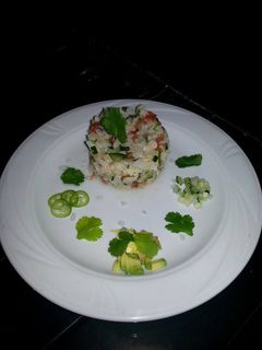 Una foto de Ceviche de coliflor