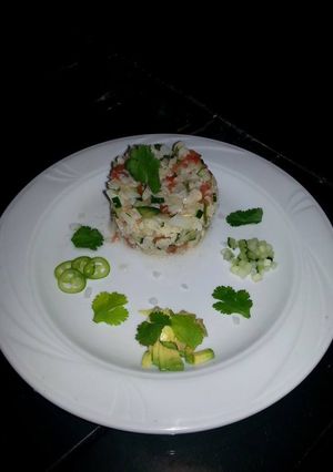 Una foto de Ceviche de coliflor
