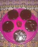 Quequitos de chocolate en microondas