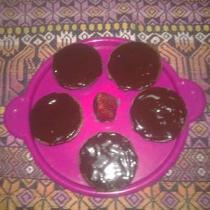 Quequitos de chocolate  en microondas