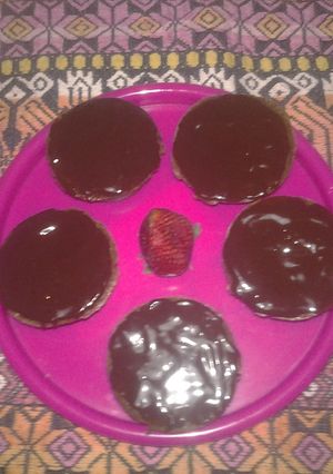 Una foto de Quequitos de chocolate en microondas