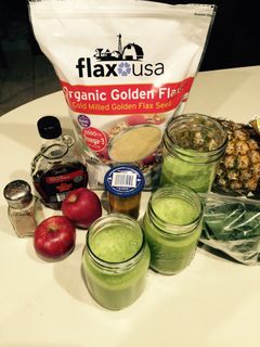 Una foto de Licuado "smoothie" verde detox-saludable