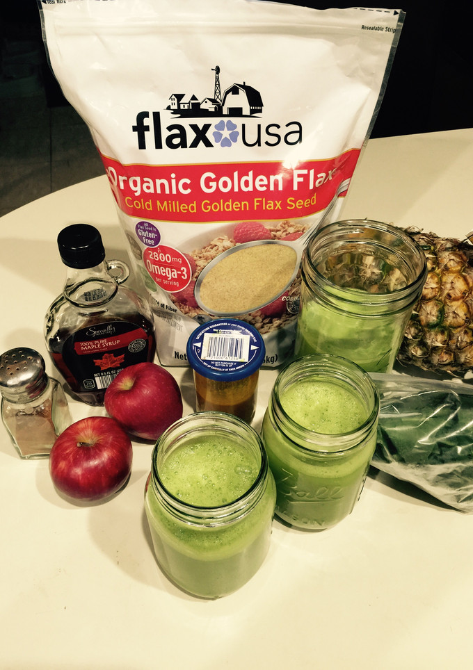 Una foto de Licuado "smoothie" verde detox-saludable