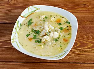 Una foto de Caldo de pescado bagre