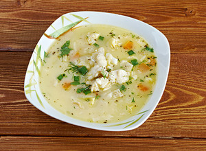 Una foto de Caldo de pescado bagre