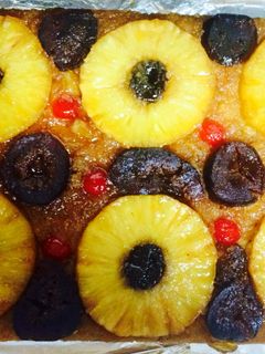 Una foto de Queque volcado de piña