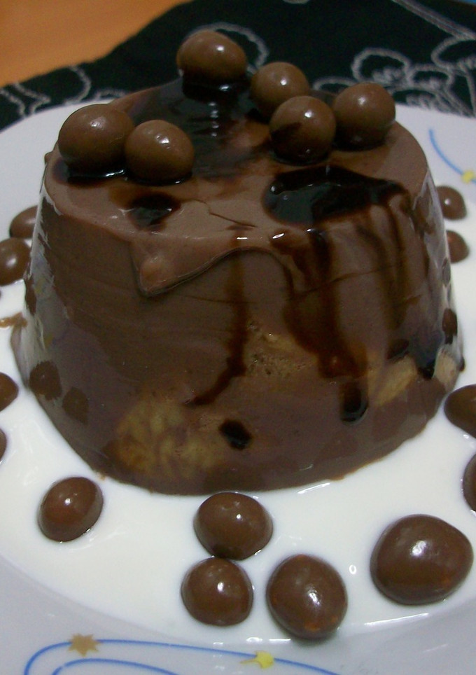 Una foto de Flan choco gourmet