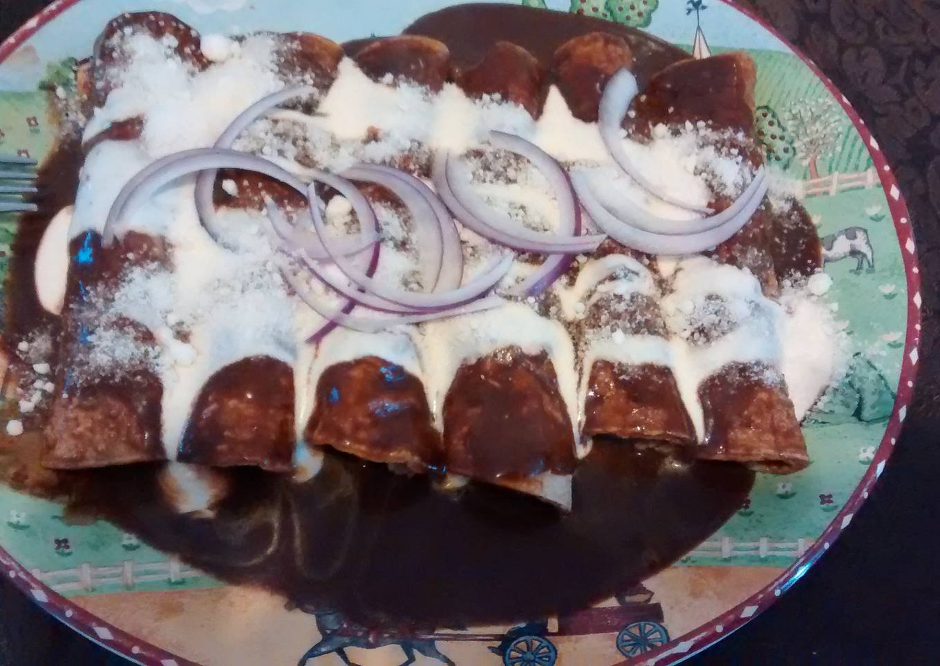 Enchiladas de mole