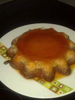 Una foto de Flan de mandarina