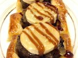 Tapa de queso de cabra y morcilla de Burgos