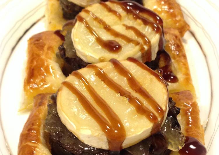 Tapa de queso de cabra y morcilla de Burgos