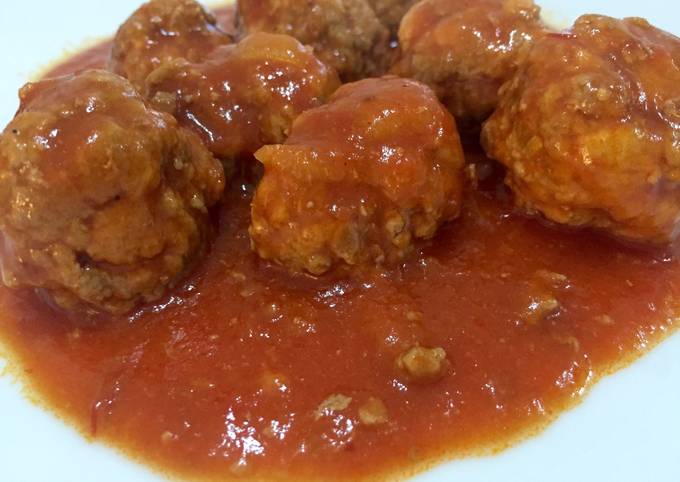 Albóndigas con tomate fáciles Receta de Marieta - Cookpad