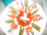 Ensalada de Anchoas (boquerones) marinadas con verduras
