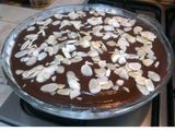 Pie de chocolate y almendras 