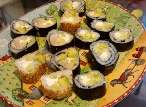 Una foto de Sushi casero