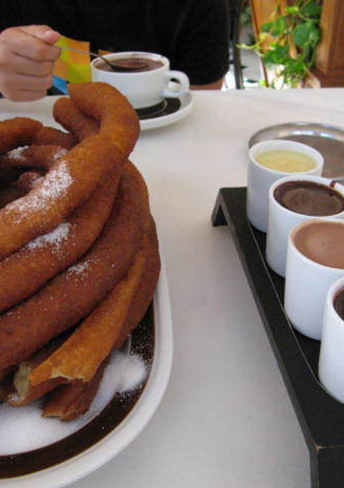 Una foto de Chocolate con churros