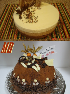 Una foto de Tarta mouse tres chocolates