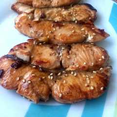 Una foto de Salmón Teriyaki