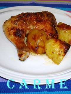 Una foto de Pollo asado a la sidra (Carme)