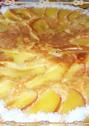 Una foto de Tarta de manzana con coco rallado