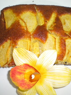 Una foto de Bizcocho con manzana golden