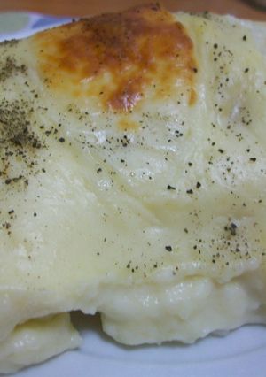Una foto de Lasaña de arroz y marisco