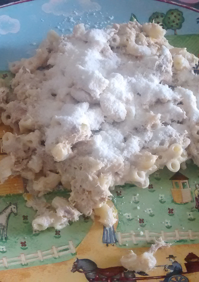 Una foto de Pasta con crema de atún