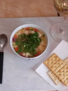 Una foto de ceviche de corvina