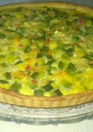 Una foto de Tarta de zapallito y zanahoria