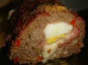 Una foto de pan de carne