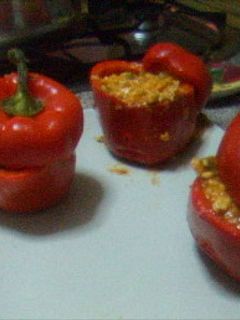 Una foto de Pimientos rellenos