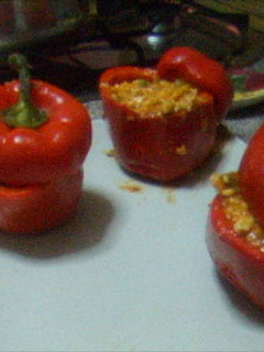 Una foto de Pimientos rellenos