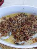 Bacalao fresco con tomates secados al sol al aroma de lima