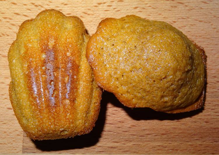 Madeleines de café al aroma de vainilla y canela