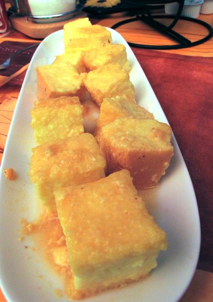 Una foto de Flan de melocotón