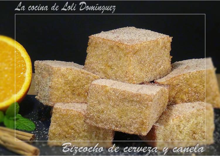 Bizcocho de cerveza y canela
