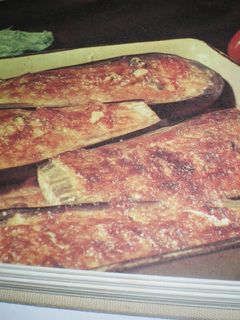 Una foto de Berenjenas rellenas con pimientos