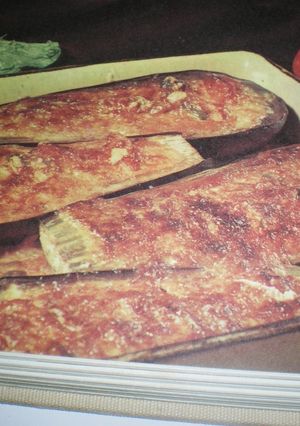 Una foto de Berenjenas rellenas con pimientos