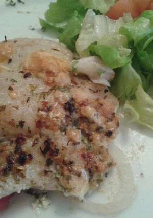 Una foto de Merluza al horno Filetes 