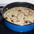 Arroz con setas, piña y Gorgonzola