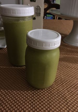 Una foto de Smoothie de Papaya y Espinaca-saludable