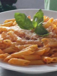 Una foto de Penne en salsa Arrabbiata