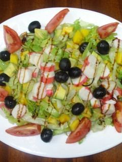 Una foto de Ensalada mediterránea caramelizada